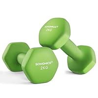 Amazon | SONGMICS ダンベル カラフル鉄アレイ 0.5KG×2個セット